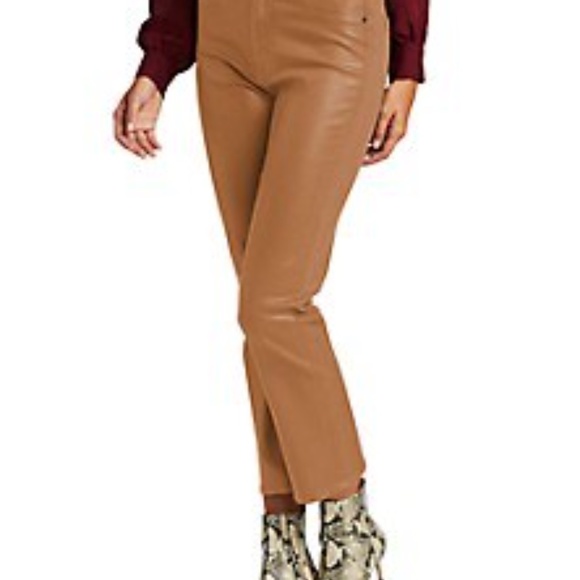 7 SEVEN FOR ALL MANKIND HIGH WAIST SLIM KICK FLARE JEAN COATED PENNY SIZE 30 - Picture 2 of 8